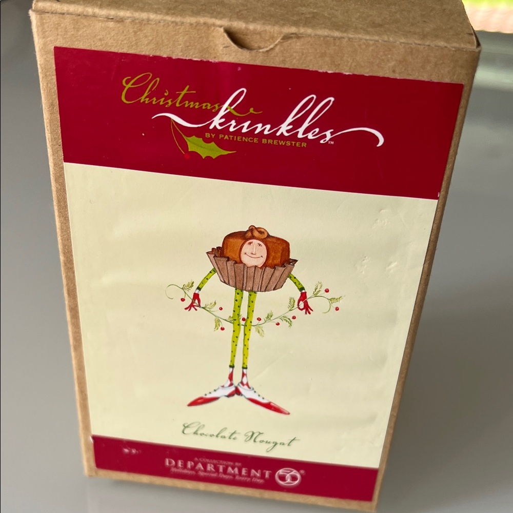 Department 56 Christmas Krinkles Ornament with Red and Green Accents